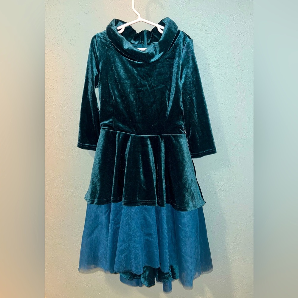 Dark Teal Joyfolie Holiday Dress size 8